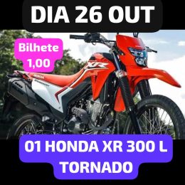 01 HONDA XR 300 L TORNADO OU 32 MIL NO PIX